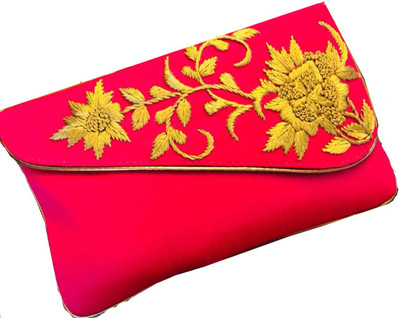 

Craftbazaar Party Pink Clutch