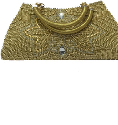 

K. K. GIFTS Casual Gold Clutch
