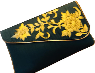 

Craftbazaar Party Gold Clutch