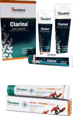

Himalaya Clarina Anti Acne Kit, Pimple Cream(Set of 5)
