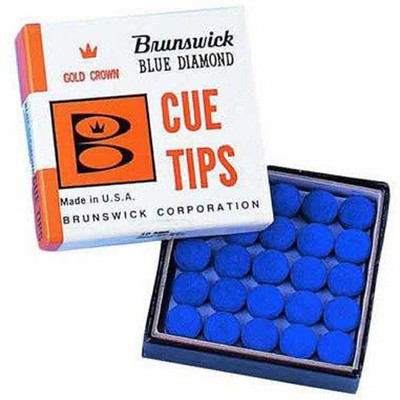 

JBB JBBBBDCT Brunswick blue diamond 9mm cue stick tip-50 pcs Snooker, Pool, Billiards Cue Stick(Porcelain)