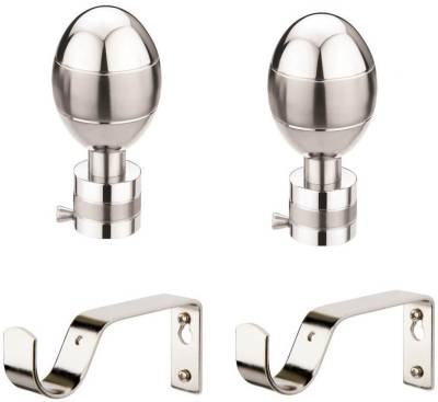 WSK Silver Curtain Knobs Metal