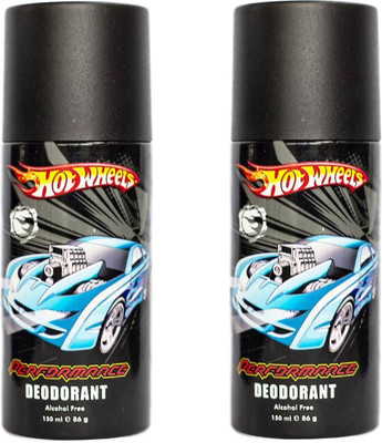 

Hot Wheels Performance Deodorant for Boys Pack of 2 Combo (150ML each) Deodorant Spray - For Men(300 ml, Pack of 2)