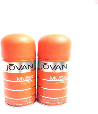 

Jovan MUSK Body Spray - For Men(300 ml, Pack of 2)