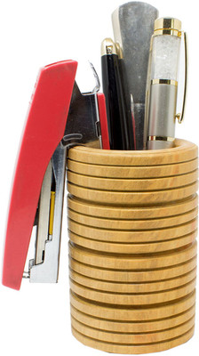 

Tootpado 1 Compartments Wood Pen Stand(Brown)