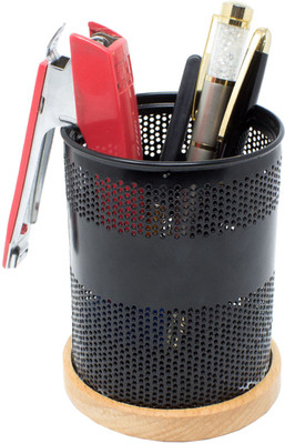 

Tootpado 1 Compartments Wood Pen Stand(Brown)