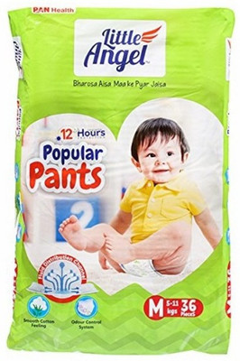 

Prem Medical Cheritable Store Little Angle Pants Extra Absorb Diaper (Medium) - M(36 Pieces)