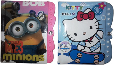 

KIDOZ KINGDOM Mini Diary(OPEN WITH NUMBER CODE, Multicolor, Pack of 2)