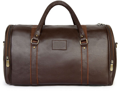 Shrih Premium Leatherette Travel Duffle Bag Travel Duffel Bag(Brown)