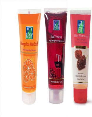 

Astaberry Wine face wash,skin whitening face wash & orange face wash Face Wash(60 ml)