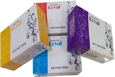 

JETVIEW Royal Soft Face Tissue(Pack of 4)