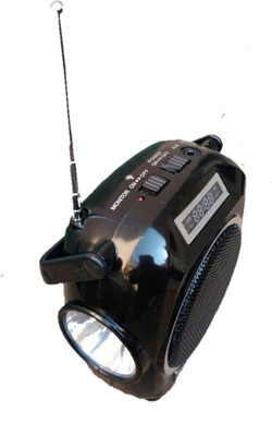 

CRETO Latest model fm radio high quality sound supports memory card, aux usb pendrive FM Radio(Black)
