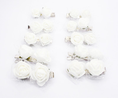 

PiratesFashion Combo of 5 set hair clips Tic Tac Clip(White)