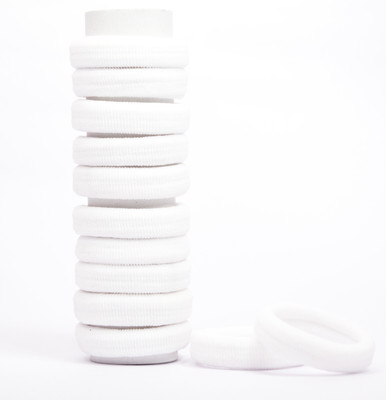 

PiratesFashion Set of 12pc white band Rubber Band(White)