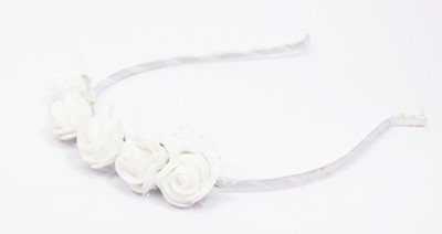 

PiratesFashion White colored flower hair band Hair Band(White)