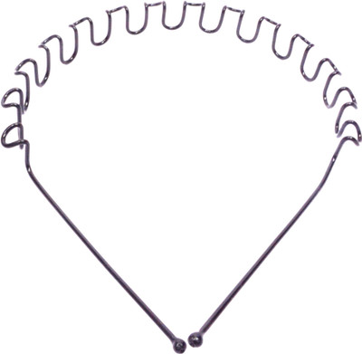 

PiratesFashion Black color metal hair band Hair Band(Black)