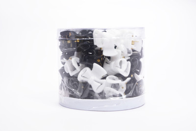 

PiratesFashion combo of small size 30pc pack Hair Claw(Black, White)