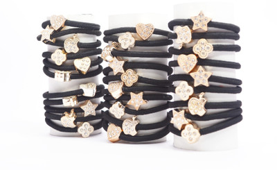 

PiratesFashion Combo of 3 set medium size band Rubber Band(Black)