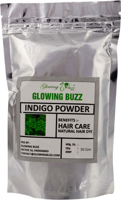 

Glowing Buzz Premium Indigo powder Natural Hair Dye Hair Color(Green)