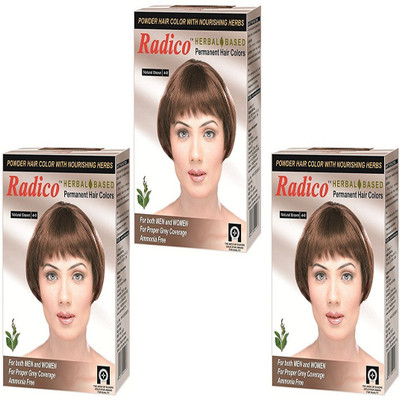 

Radico Brown Herbal Hair Color (Ammonia Free) ( 3 in 1) Hair Color(Brown)