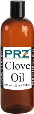 

PRZ Clove Essential Oil (100ML) - Pure Natural Aromatherapy & Therapeutic Grade Oil For Skin Care & Hair Care Hair Oil(100 ml)