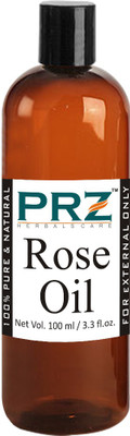 

PRZ Rose Essential Oil (100ML) - Pure Natural Aromatherapy & Therapeutic Grade Oil For Skin Care & Hair Care Hair Oil(100 ml)