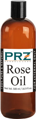 

PRZ Rose Essential Oil (500ML) - Pure Natural Aromatherapy & Therapeutic Grade Oil For Skin Care & Hair Care Hair Oil(500 ml)