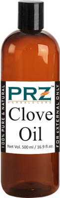 

PRZ Clove Essential Oil (500ML) - Pure Natural Aromatherapy & Therapeutic Grade Oil For Skin Care & Hair Care Hair Oil(500 ml)