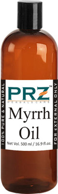 

PRZ Myrrh Essential Oil (500ML) - Pure Natural Aromatherapy & Therapeutic Grade Oil For Skin Care & Hair Care Hair Oil(500 ml)