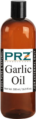 

PRZ Garlic Essential Oil (500ML) - Pure Natural & Therapeutic Grade Oil For Skin Care & Hair Care Hair Oil(500 ml)