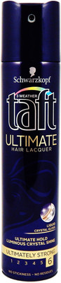 

Schwarzkopf Taft Ultimate Hair Lacquer Ultimate Strong Spray, Liquid Crystal Gloss - 250ml Lotion(250 ml)