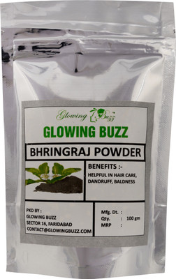 

Glowing Buzz Premium Bhringraj Hair Care Powder 50 grams(50 g)