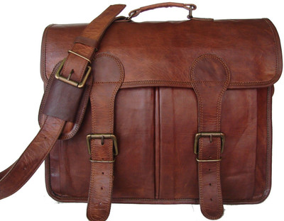 

Handcrafted exports Messenger Bag(Brown)