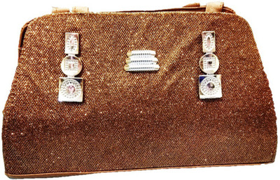 

KANDK KREATION Hand-held Bag(Gold)