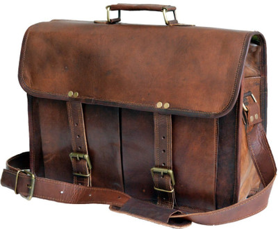 

Handcrafted exports Messenger Bag(Brown)