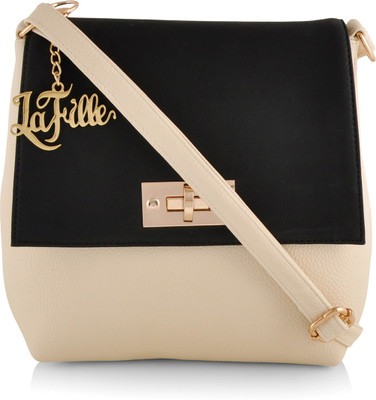 

PURSE BONANZA Hand-held Bag(Beige, Black)
