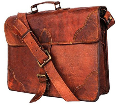 

Handcrafted exports Messenger Bag(Brown)