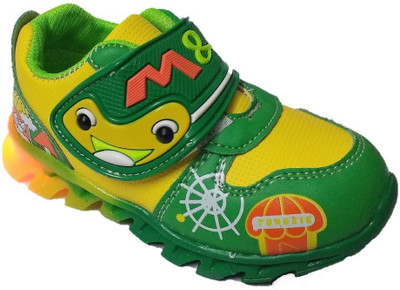 

TeeniTiny Boys & Girls Velcro Sneakers(Green