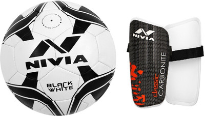

Nivia BLACK AND WHITE Football Kit