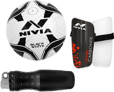 

Nivia BLACK AND WHITE Football Kit