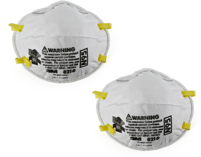 Vezual 3M 8210 N95 NOISH APPROVED RESPIRATOR (2 Mask) Mask and Respirator