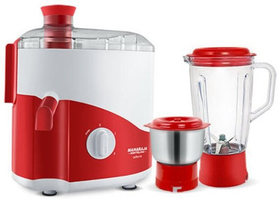 

Maharaja Whiteline ODACIO 450 W Juicer Mixer Grinder(RED & WHITE, 2 Jars)