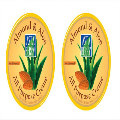 

Astaberry Almond & Aloe Crème (100 ml) - With Almond Oil & Aloevera (Pack of 2)(100 ml)