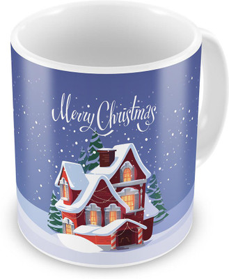 

Home India Printed Snow House Blue Coffee 613 Ceramic Mug(300 ml)