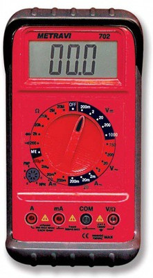 

METRAVI 702 Range 0 to 750V with Calibration Certificate Digital Multimeter(Red 2000 Counts)