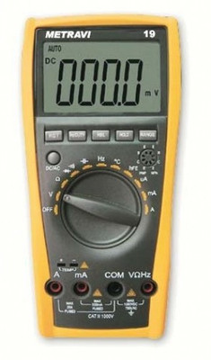 

METRAVI 19 Range 450mV to 750V AC Voltage with Calibration Certificate Digital Multimeter(Yellow, Grey 4000 Counts)