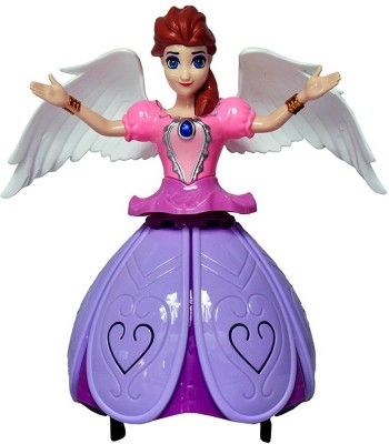 smgift DANCING PRINCESS DOLL. ROTATING 360 DEGREE MUSIC AND LIGHT(Pink)