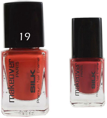 

Makeover Professional Nail Paint Combo Spicy-Magneta-19 , Red-Brown-35 (9 ml, Pack of 2) Multi(Pack of 2)