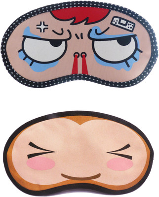 

Jenna SuperAngry-WinkEye Cartoon Travel Sleeping Eye Cover Blindfold (Pack of 2)(2 g)
