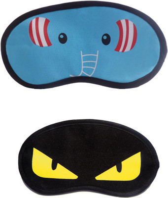 

Jenna Elephant-YellowEye Cartoon Travel Sleeping Eye Cover Blindfold (Pack of 2)(2 g)